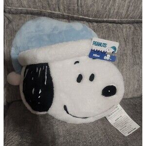 Peanuts Snoopy Winter Holiday Plush Throw Pillow